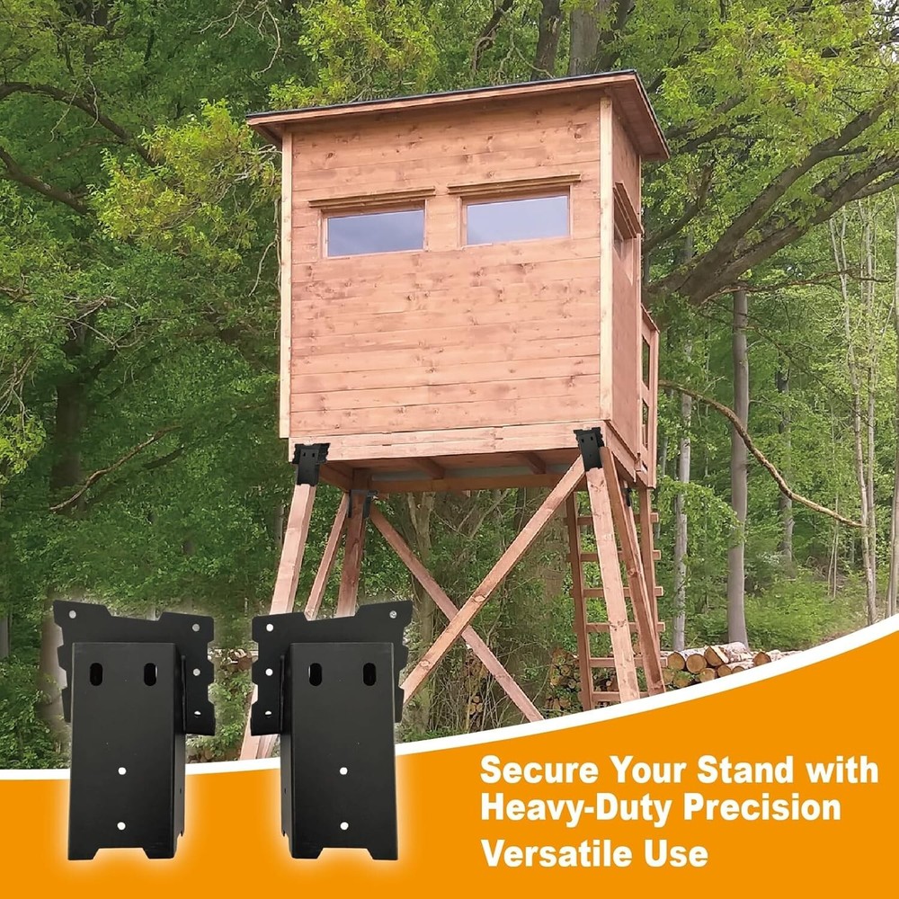 4 Pack Outdoor Multi-Use Angle Brackets 4x4 Platform Bracket for Hunting Blinds