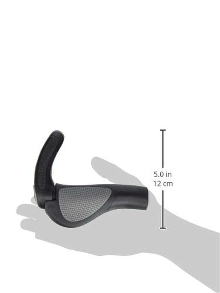 Ergon GP3-L Grips: Large, Black/Gray