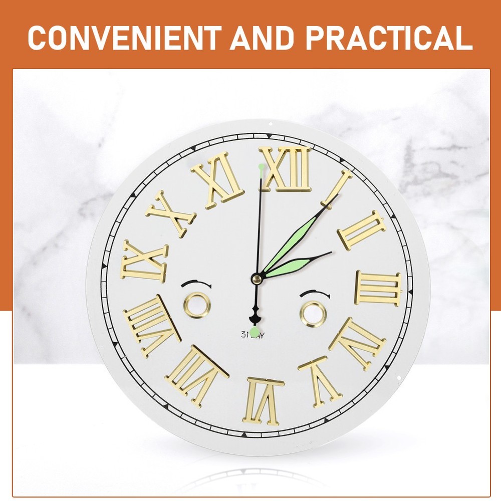 3 Sets Electroplated Clock Numerals Accessories Parts Replacement