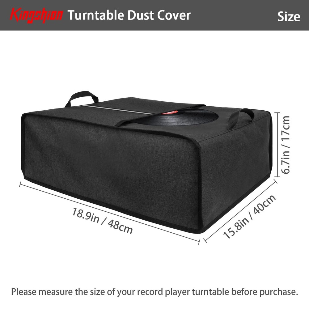 Turntable Dust Cover, Record Player Protective Case, Dust and Scratch Proof, ...