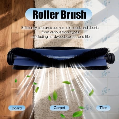 2-Pack Replacement Rollers Brushes for eufy X10 Pro Omni Robot Vacuum -