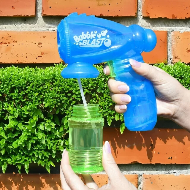 Fubbles Light Up Bubble Blaster & Bubble Solution--Ages 3+ NEW