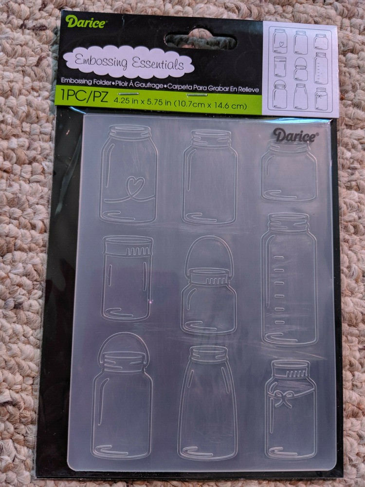 Darice embossing folder Jars