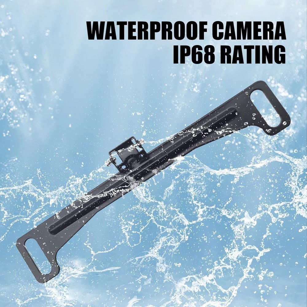 Shock-Proof Waterproof Camera Mount License Plate Frame - Easy DIY Installation