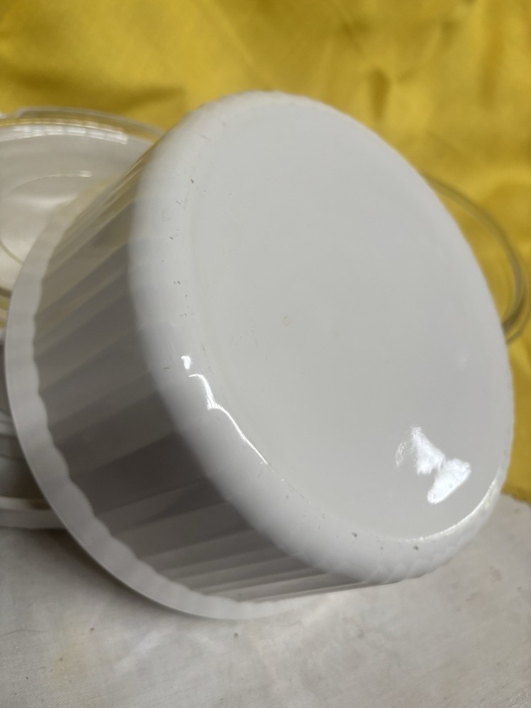 4 Piece CorningWare French White bakeware set