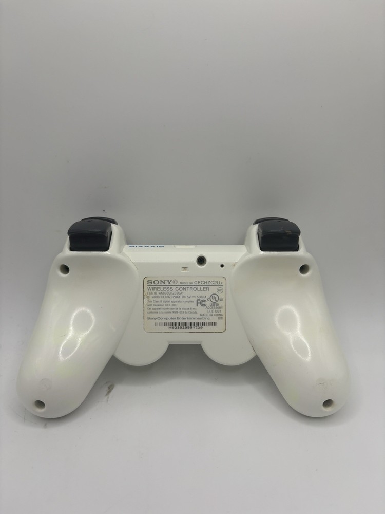 OEM Sony PS3 White Dualshock 3 Sixaxis Controller Tested & Works Official