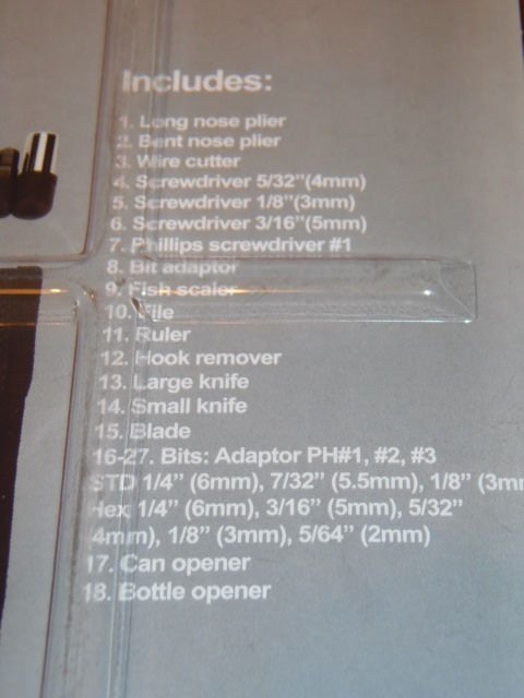 Multi-Tool Pliers With 29-in-1 Tools kit, 11 Piece Bit Kit (2-PO-1)