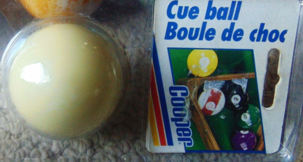 Pool Ball - Standard Size 2-1/4” - Cooper Cue Ball