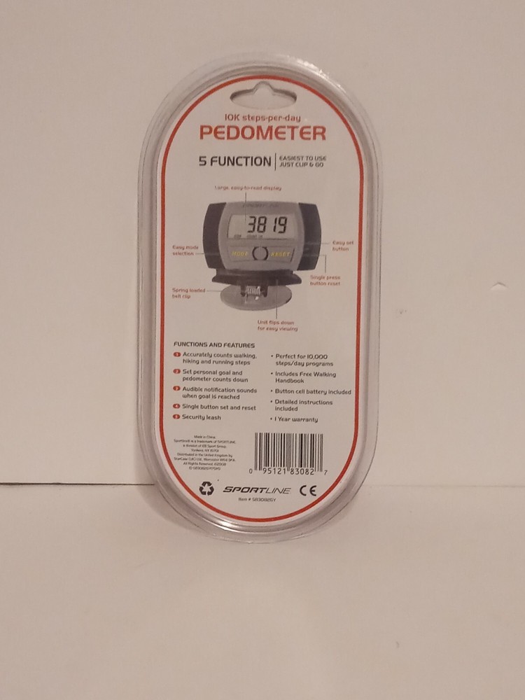 Sportline 10k steps-per-day Pedometer.