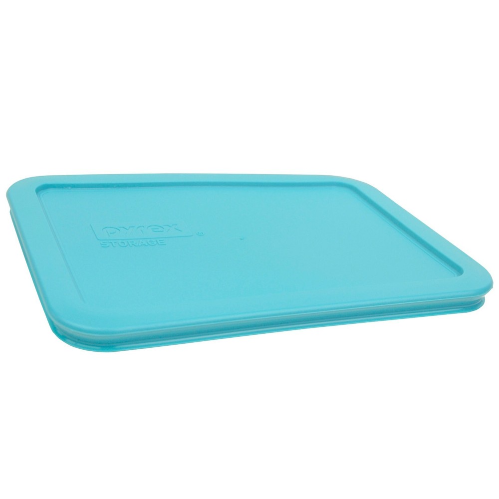 Pyrex 7210-PC Surf Blue Rectangular Food Storage Replacement Lid Cover (4-Pack)