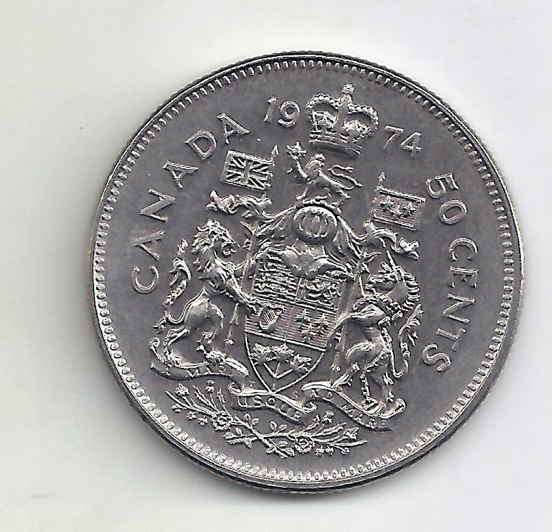 1974 Canadian Half Dollar