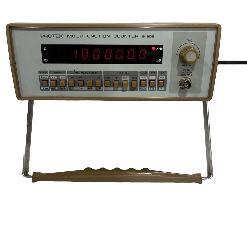 Protek Frequency Counter B-808 Multifunction electronic test equipment Powers On