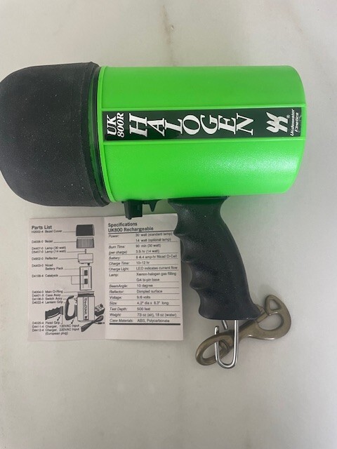 Underwater Kinetics UK 800R Halogen Night Diving Light Lime Green