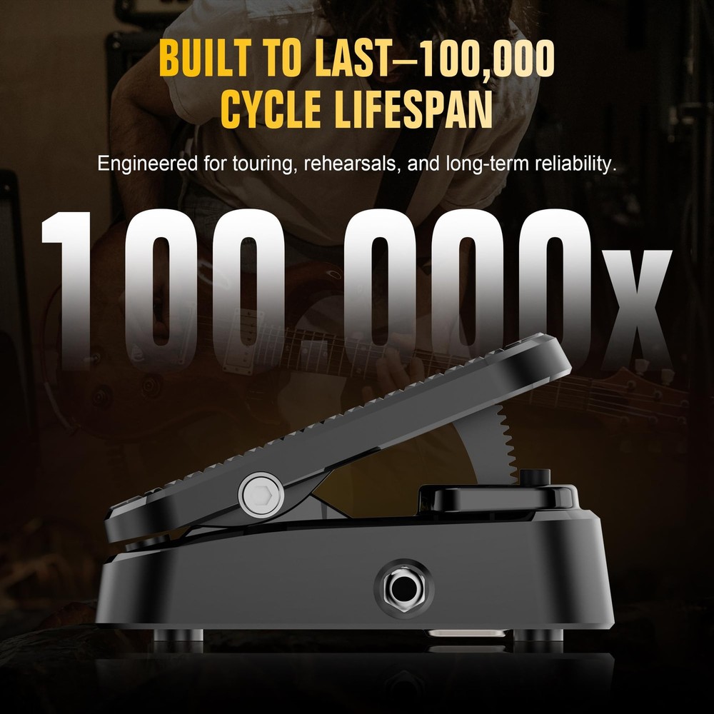 Volume & Expression Pedal for Electric Guitar, Dual-Function Passive Foot Con...