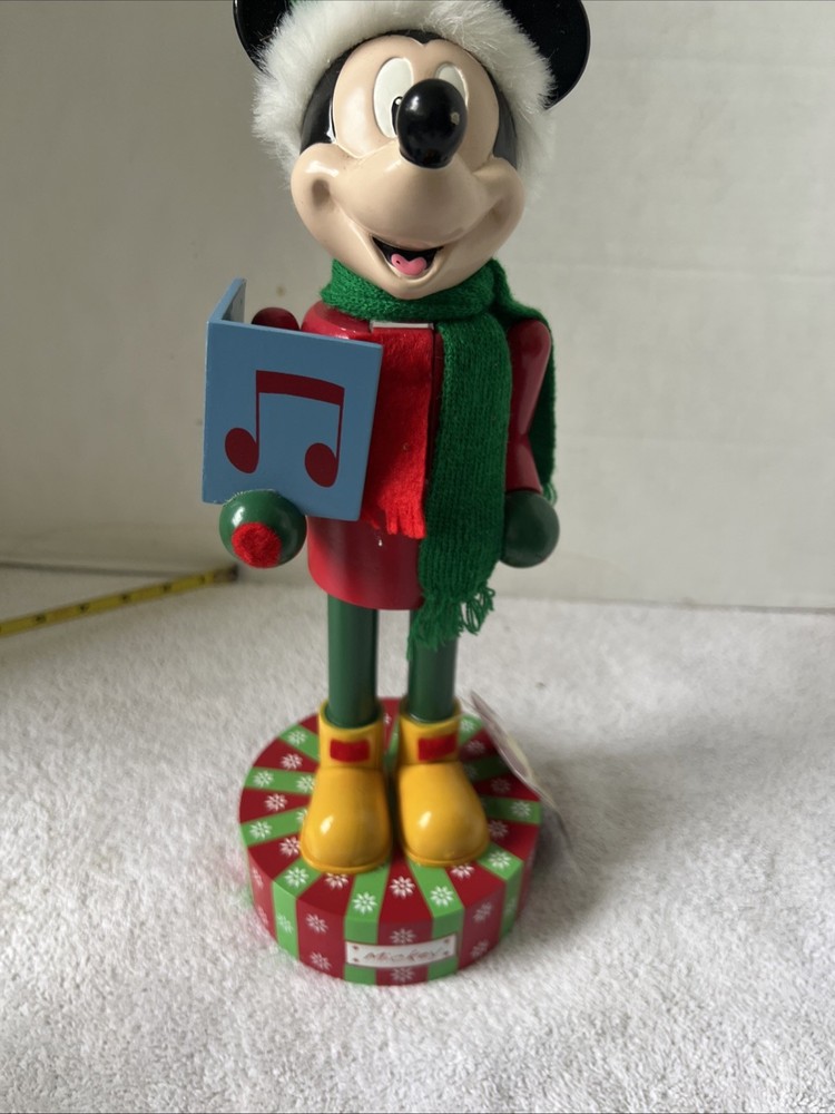 Disney’s Mickey Wood 13” Nut Cracker W/Tags
