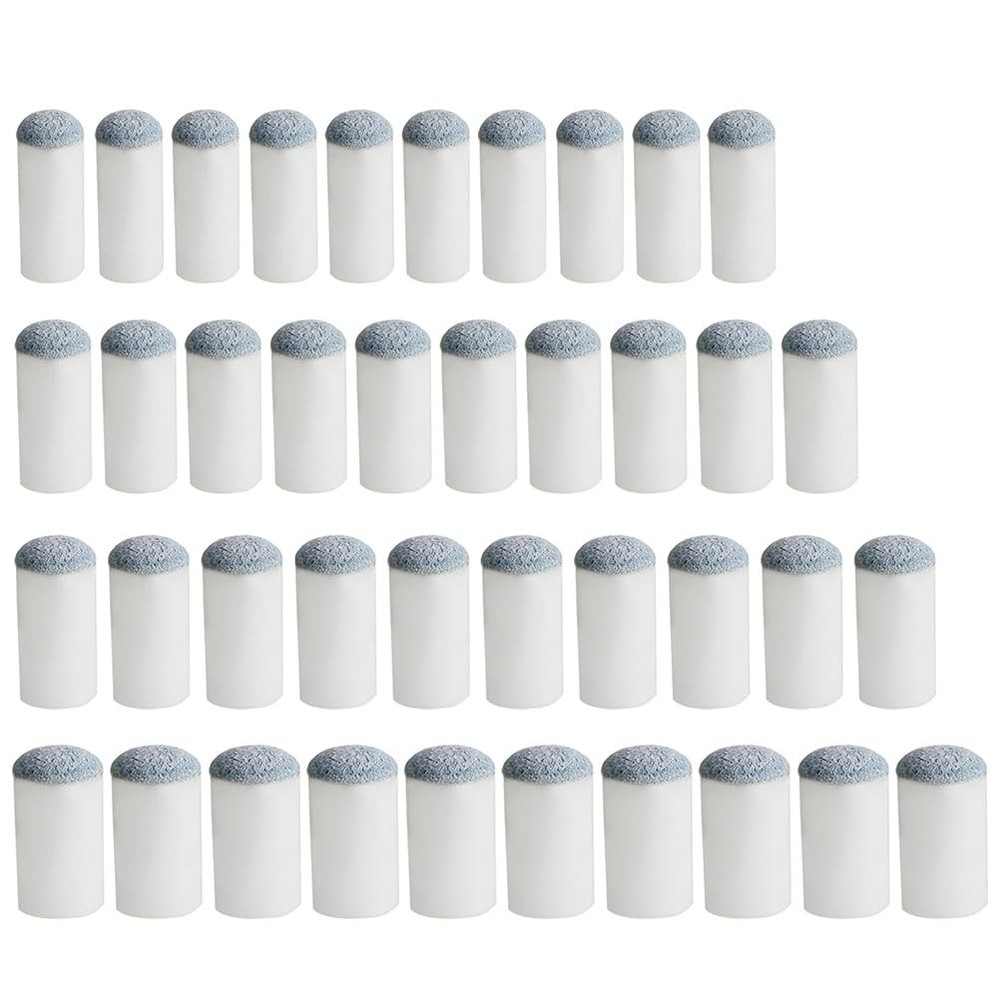 Pengxiaomei 40pcs Slip On Pool Cue Tips Replacement Billiard 4...