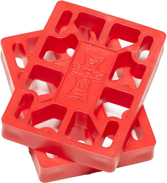 DOGTOWN 1/2" RISERS SET RED