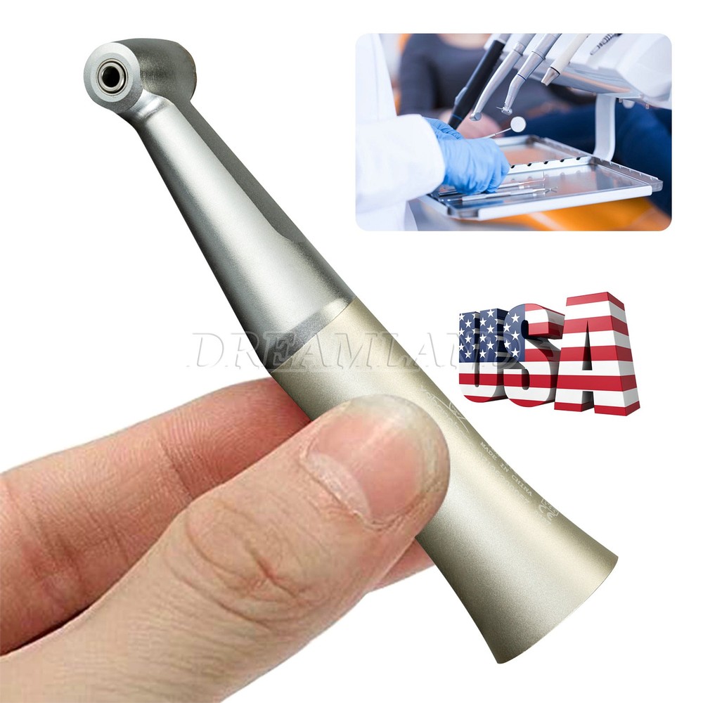 Dental Slow Low Speed Handpiece Contra Angle Push Button