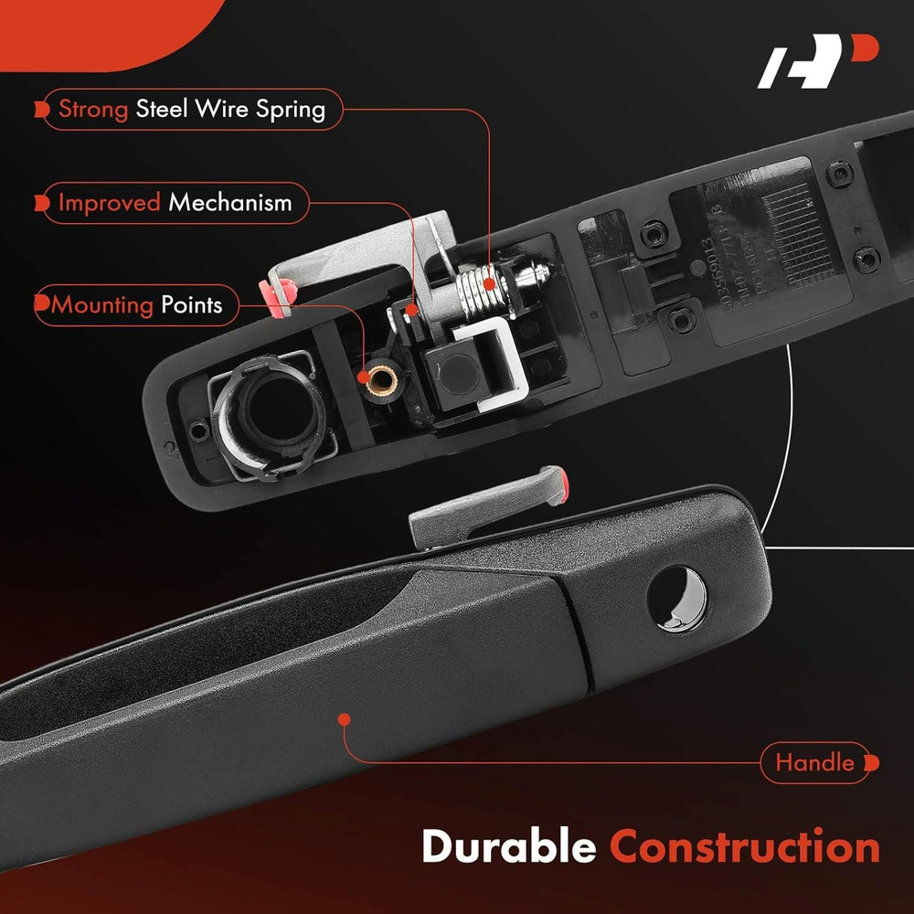 Black Front Driver Exterior Door Handle 2007-2013 Silverado 1500 2500 Avalanche