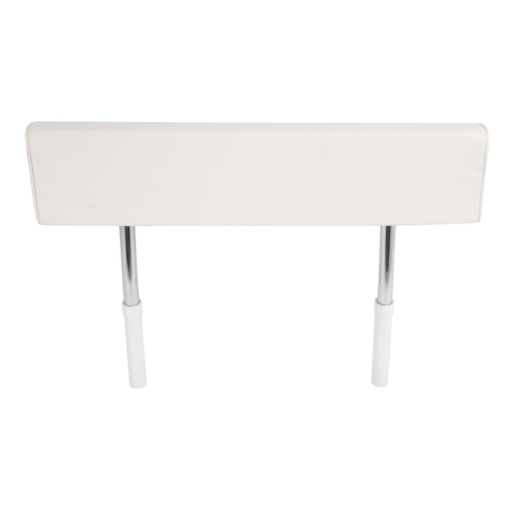 For Universal Leaning Post Backrest with Folding Arms Removable White+Silvery