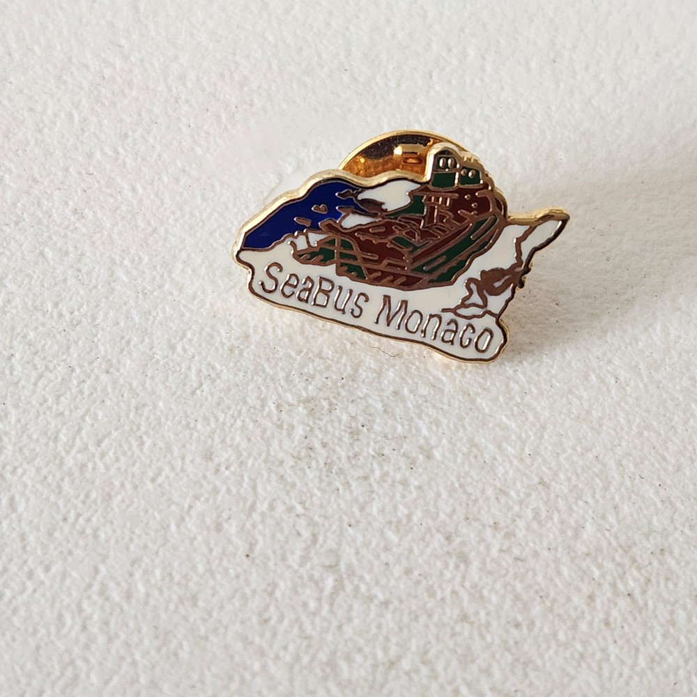 VINTAGE SEABUS MONACO LAPEL PIN ~
