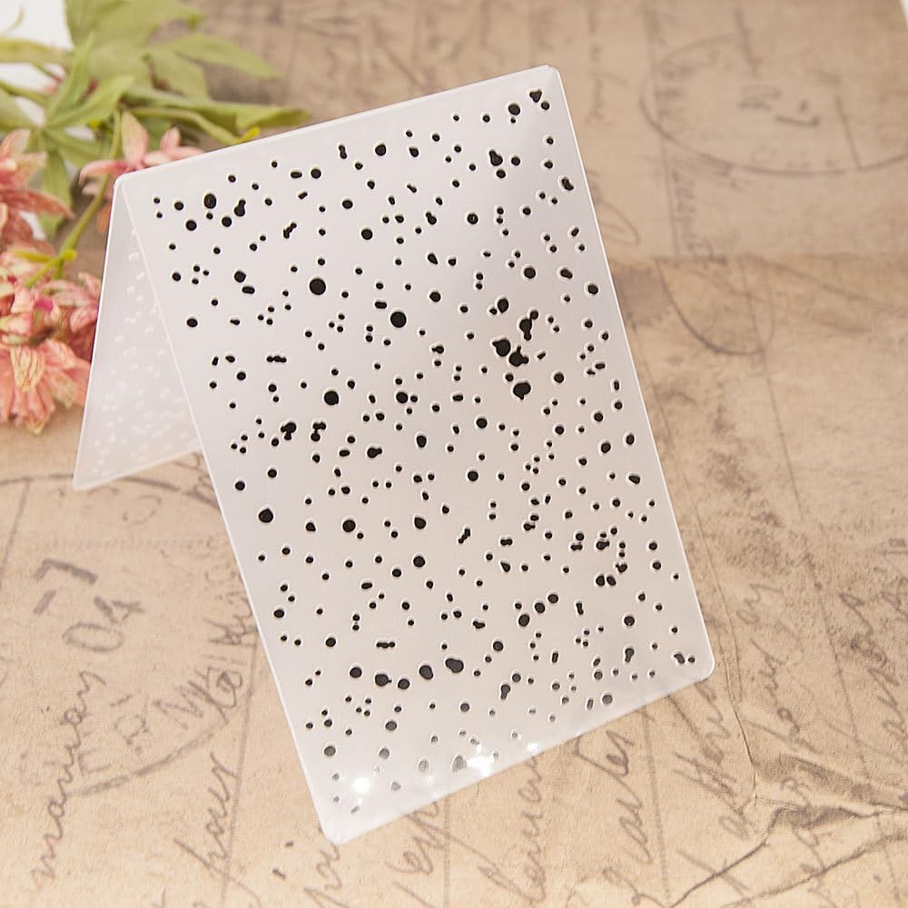 3-D Embossing Folder for Card Making - Plastic Textured Template for DIY Scra...