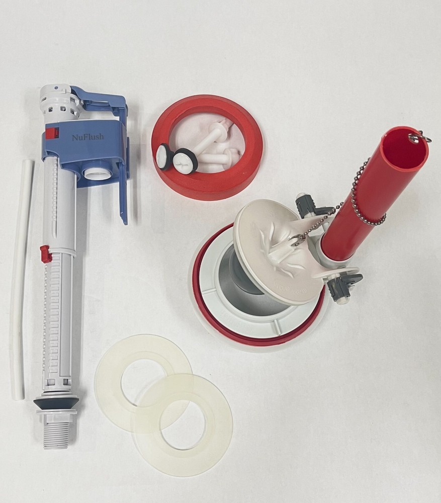 Two-Piece 4-inch Flush Valve Assembly Kit Upgrade with Extra Seals