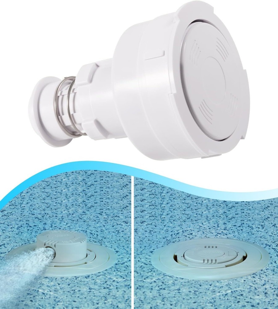 Rotating Head Nozzle Fits for PCC2000 in-Floor Cleaning System / White