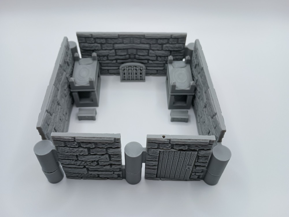 3D Printed Dungeon Sticks Barracks Room (28mm-32mm Scale) SM