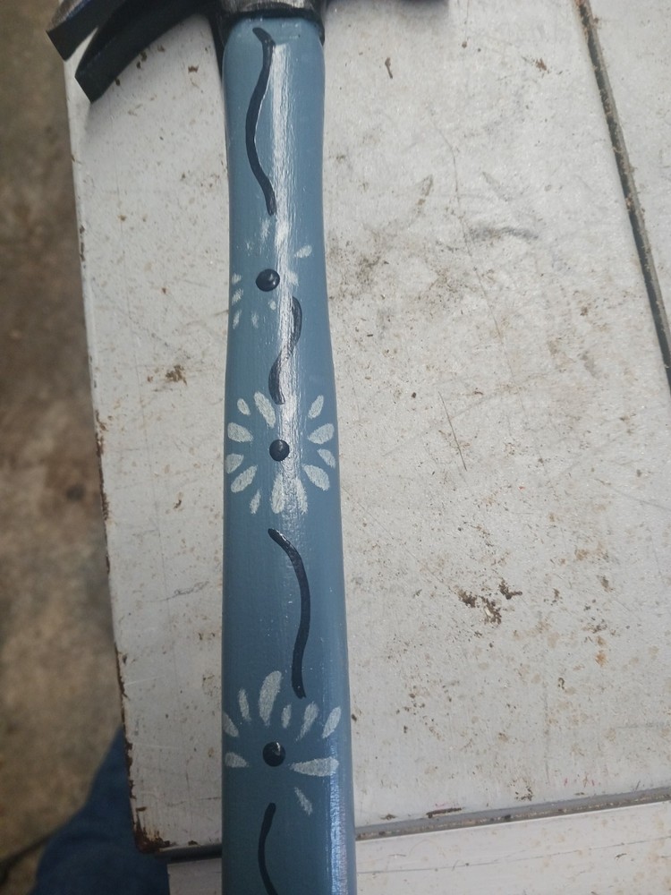 Small Claw Hammer Hand Painted Wood Handle