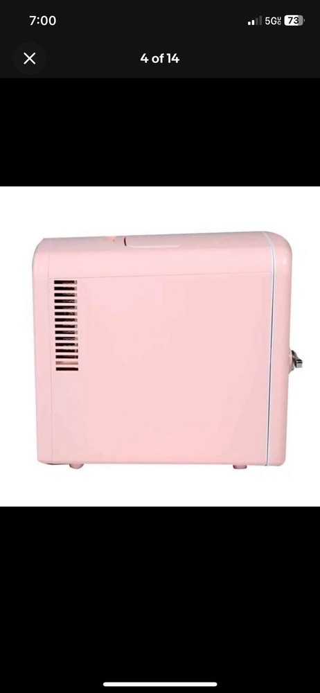 Frigidaire, 9 Can/5 Liter Mini Personal Fridge Cooler, Pink