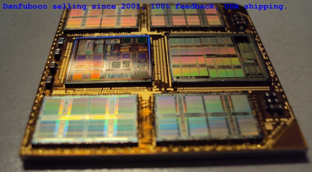 ROSS 1996 SPARC CPU + Cache Controller and 4 Cache Chips on Aluminum Substrate