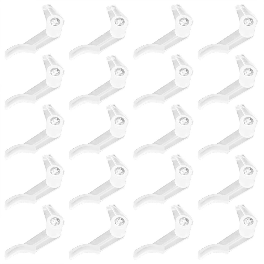 20 Sets/Pack Plastic Ceiling Light Fixed Clips Light Mounting Brackets Holder...
