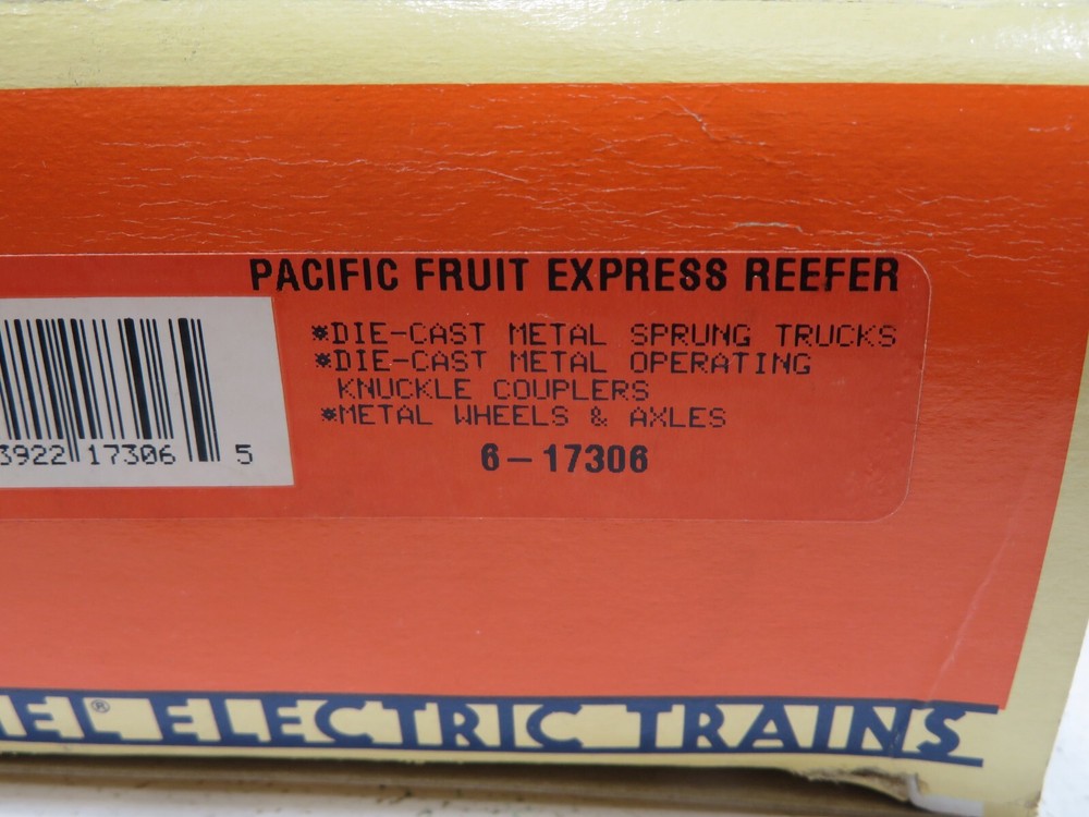 Lionel 6-17306 Pacific Fruit Express Reefer LN
