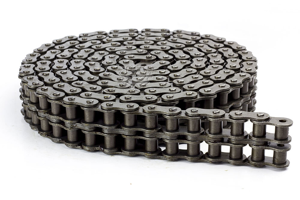 40-2 Duplex Double Strand Roller Chain 10 Feet with 2 Connecting Links