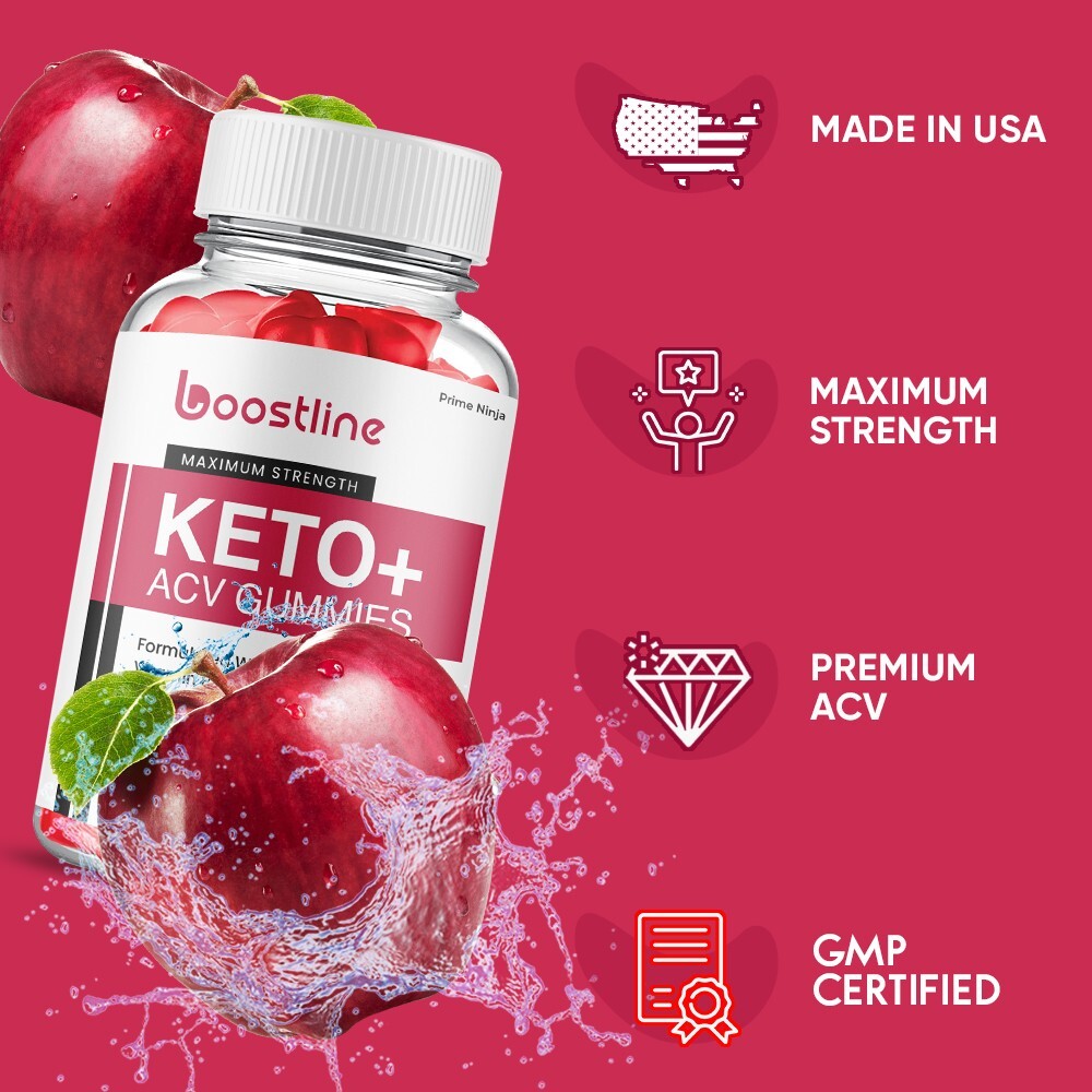 Boostline Keto ACV Gummies, Boost Line ACV Max Strength Gummies (2 Pack)