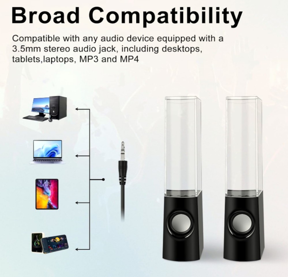 SOUNDSOUL LED Dancing Waters Speakers