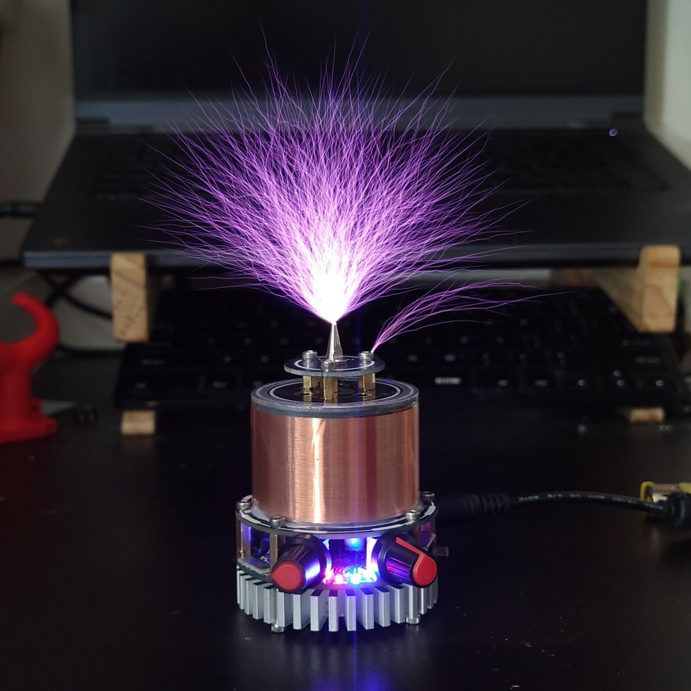 SSTC Mini Tesla Coil Music Solid State Tesla Coil Artificial Lightning Tool