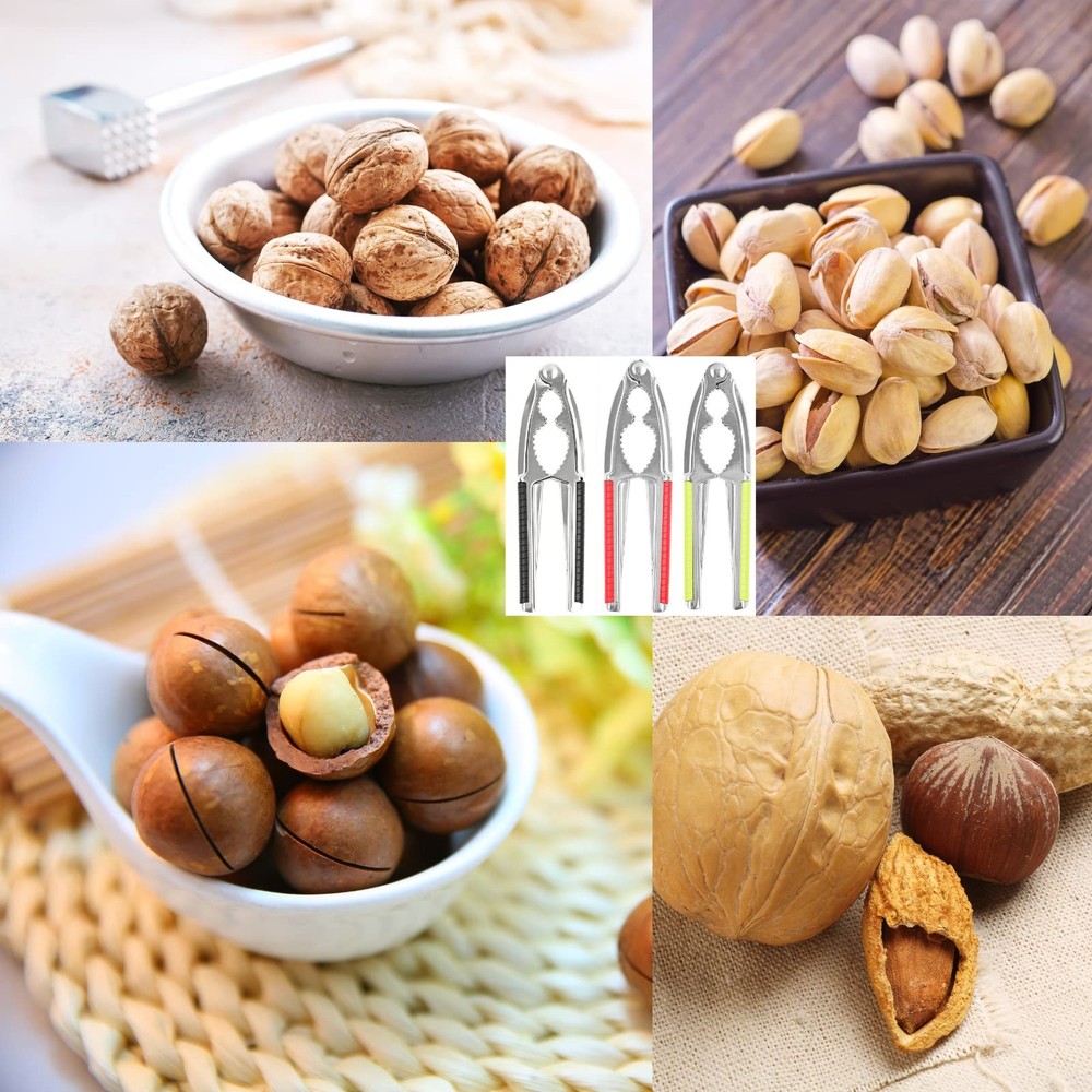 8 Pcs Nut Crackers for All Nutcracker Seafood Tools Walnut Cracker 2pcs, 3#