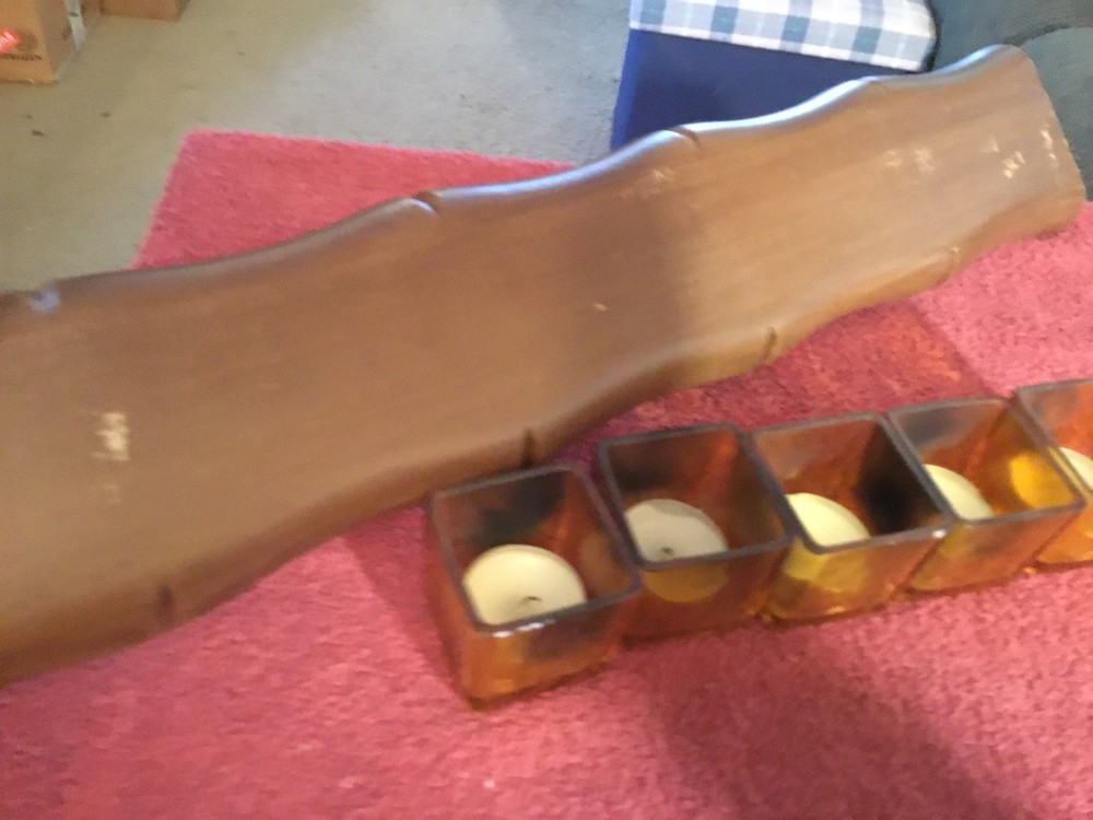 Wood Candle Holder