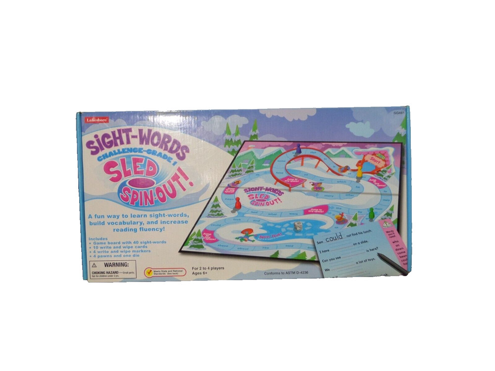 Sight Words Challenge Grade 1-Sled Spin Off  Game