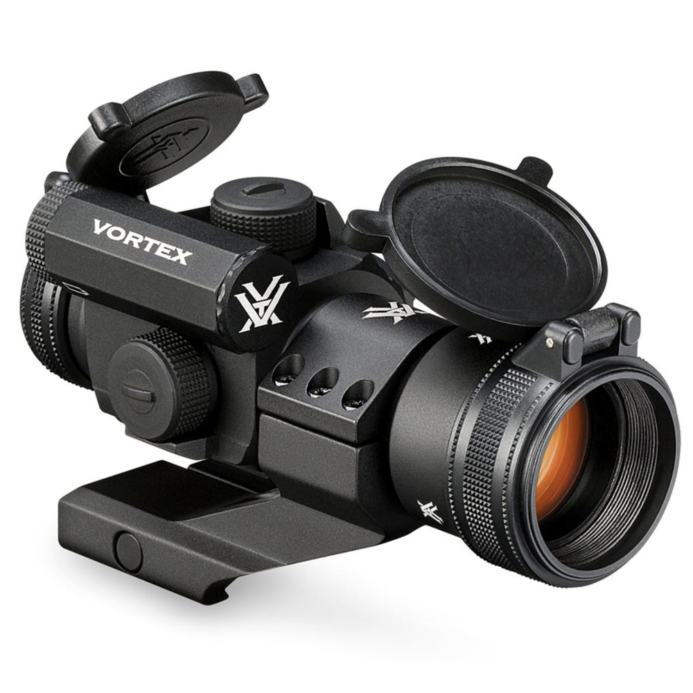 Vortex Optics Strikefire II 4 MOA Red Dot Sight and Vortex Free Hat Black Bundle