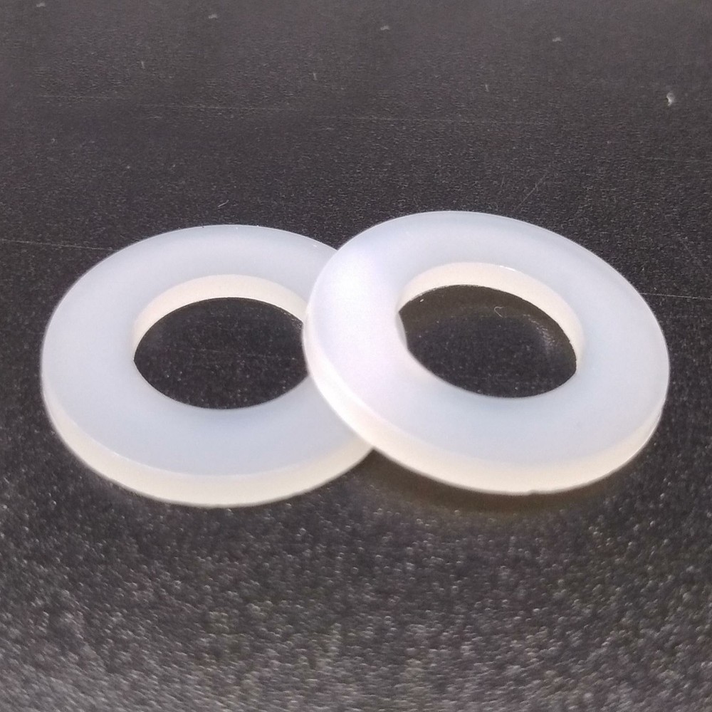 1000pcs M5 White Nylon Flat Washers