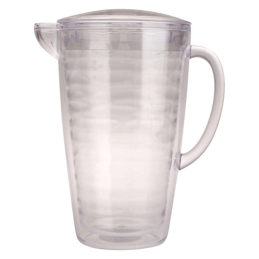 Plastic,Mainstays 2.5 Quart Double Wall Clear Pitcher,Double-Walled