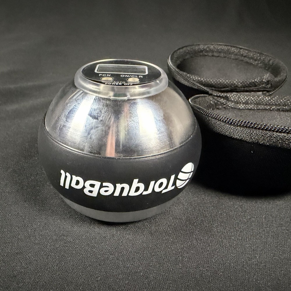 TorqueBall Self Starting Gyroscope Wrist Exercise Ball w/Instructions Case & Box