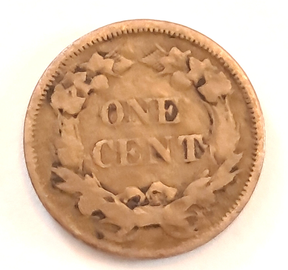 KM#85 1858 sm. letters Flying Eagle cent