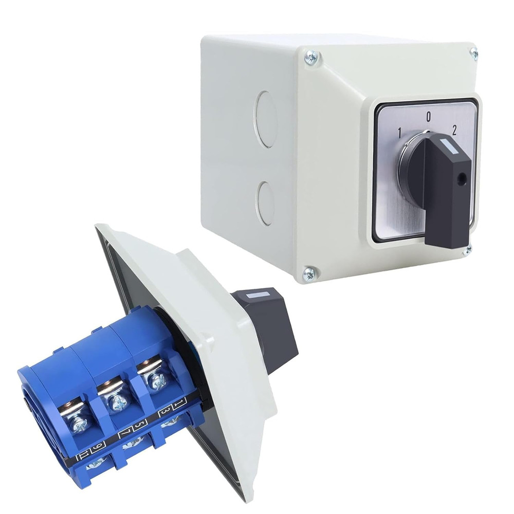 63A Rotary Changeover Cam Switch with Master Exterior Box, SZW26-63 3 Position 3