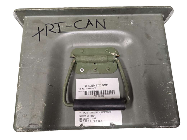 U.S. Armed Forces Half Length Plastic Insert Transport Case