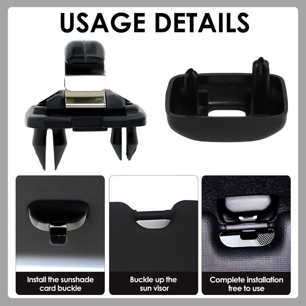 2015 Q5 Sun Visor Clip Replacement Compatible with Audi, Sunvisor Inner Clips...
