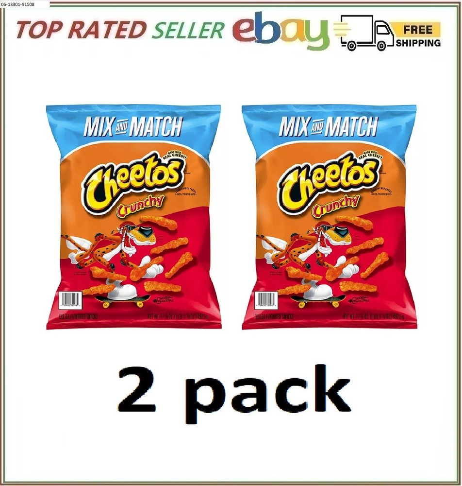 2 Pack - Cheetos Crunchy Cheddar Cheese Snacks (17.37 oz.)
